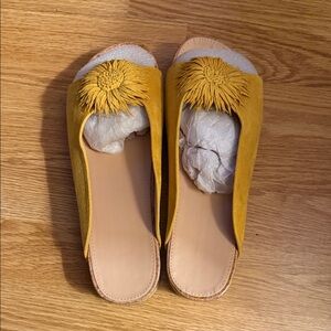 Golden Sunflower Women's Mules